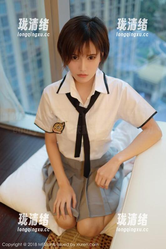 MFStar模范学院-唐琪儿Beauty MFStar模范学院 - 翻翻原图,唐琪儿Beauty的JK拍起来就有一股青春的魅力